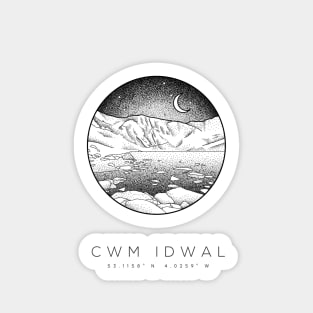 Cwm Idwal - Snowdonia, North Wales Dotwork Sticker